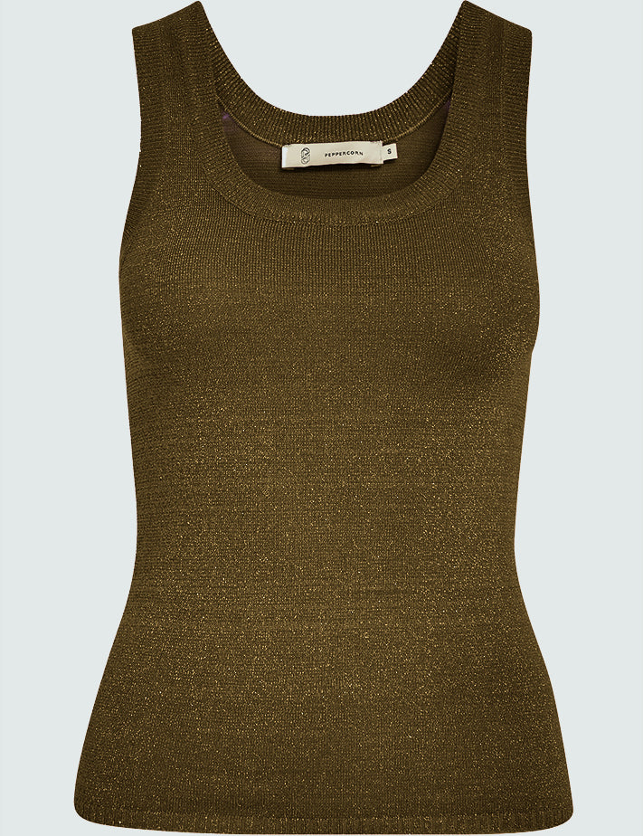 Peppercorn PCRemi Tank Top Top 6012 Kangaroo Brown