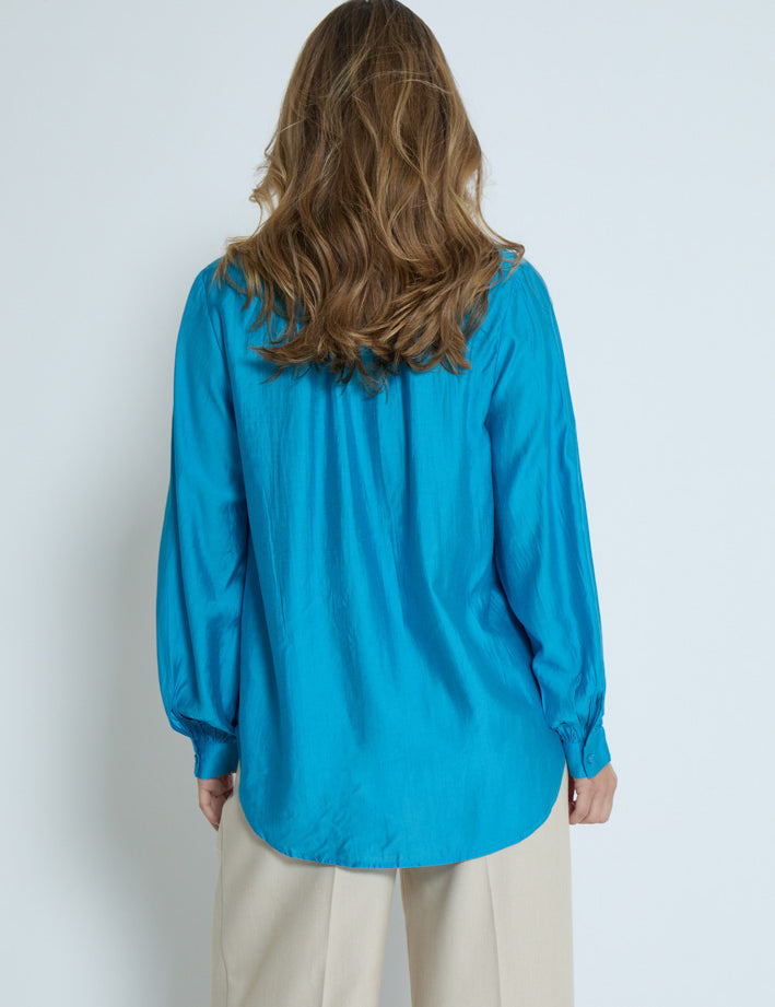 Peppercorn PCRomina Blouse Blouse 1009 Hawaiian Surf Blue