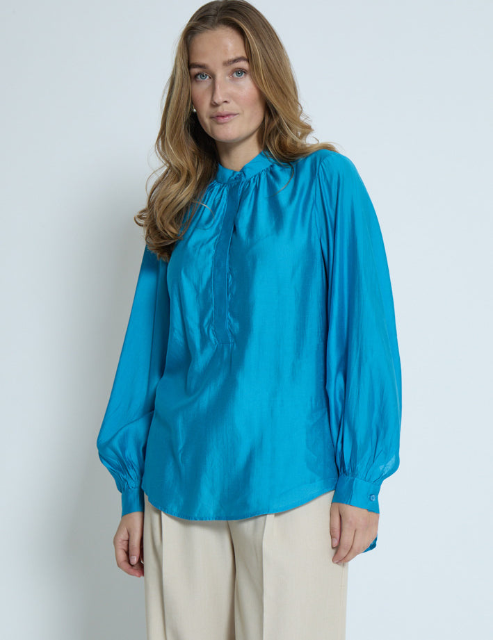 Peppercorn PCRomina Blouse Blouse 1009 Hawaiian Surf Blue
