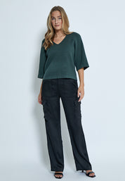 Peppercorn PCRosalia Knit Pullover Pullover 4112 Jungle Green