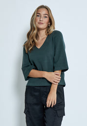 Peppercorn PCRosalia Knit Pullover Pullover 4112 Jungle Green
