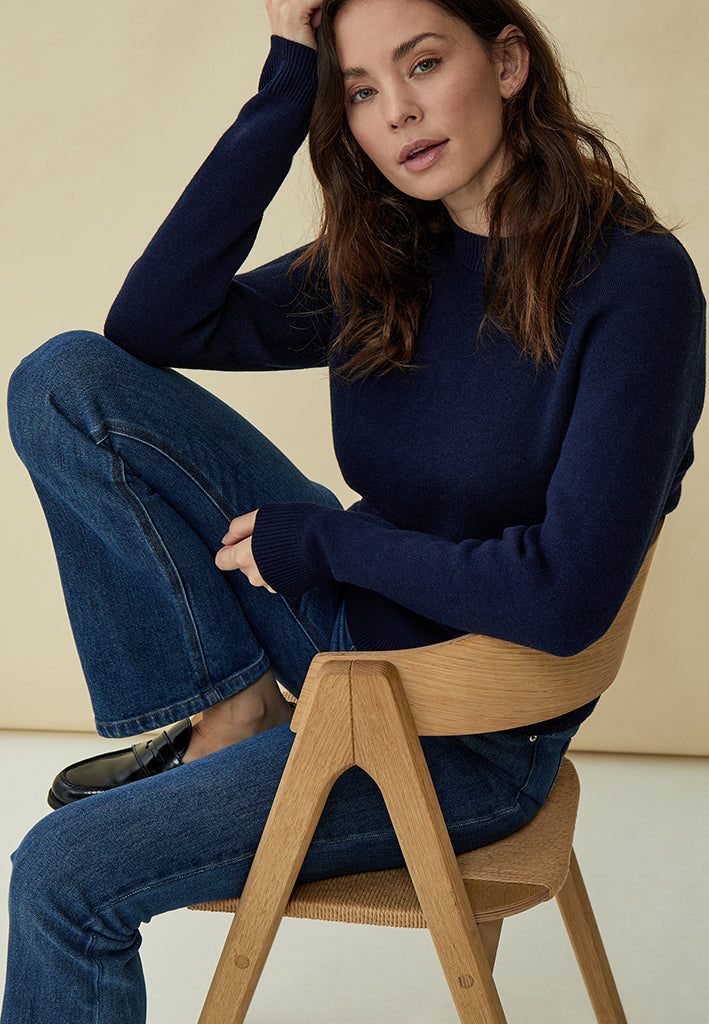 Peppercorn PCRosalia Knit Pullover Pullover 1550 NAVY