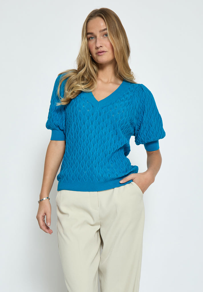 Peppercorn PCRosalia Knit T-Shirt T-Shirt 1009 Hawaiian Surf Blue