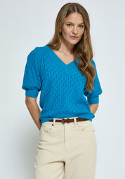 Peppercorn PCRosalia Knit T-Shirt T-Shirt 1009 Hawaiian Surf Blue