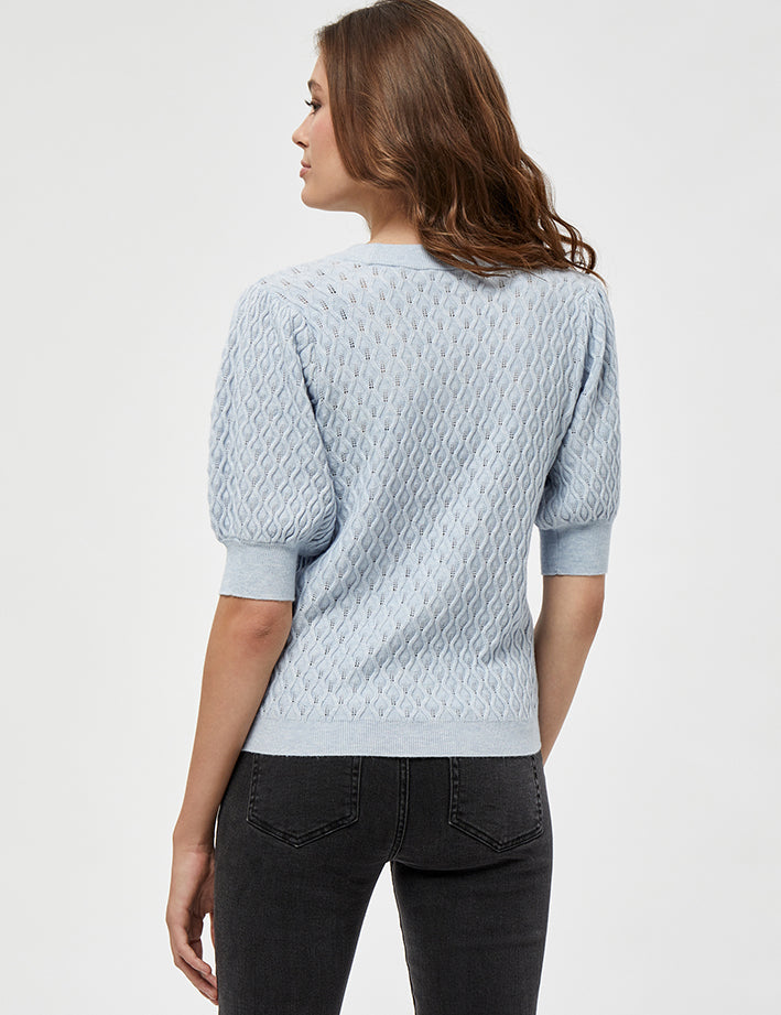 Peppercorn PCRosalia Knit T-Shirt T-Shirt 1025 Skyblue