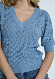 Peppercorn PCRosalia Knit T-Shirt T-Shirt 1039 FADED DENIM