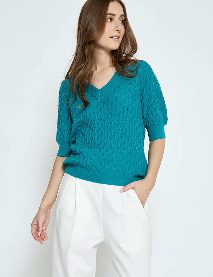 Peppercorn PCRosalia Knit T-Shirt T-Shirt 3057 Biscay Bay