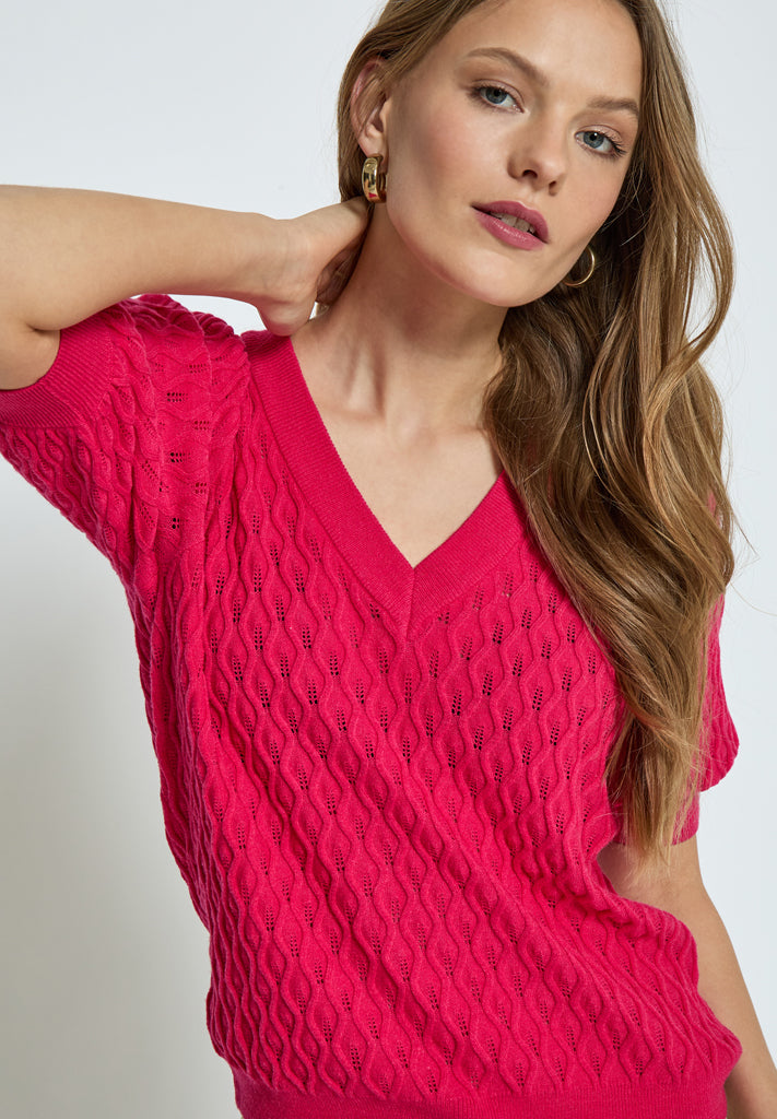 Peppercorn PCRosalia Knit T-Shirt T-Shirt 4039 Virtual Pink