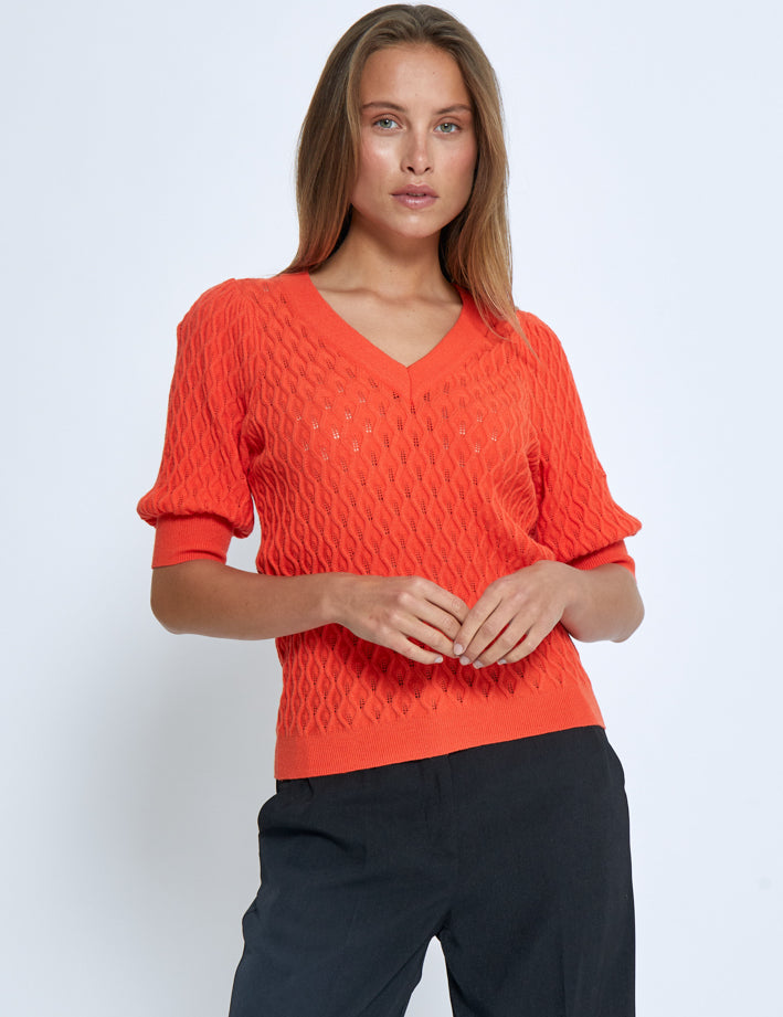 Peppercorn PCRosalia Knit T-Shirt T-Shirt 4071 GRENADINE