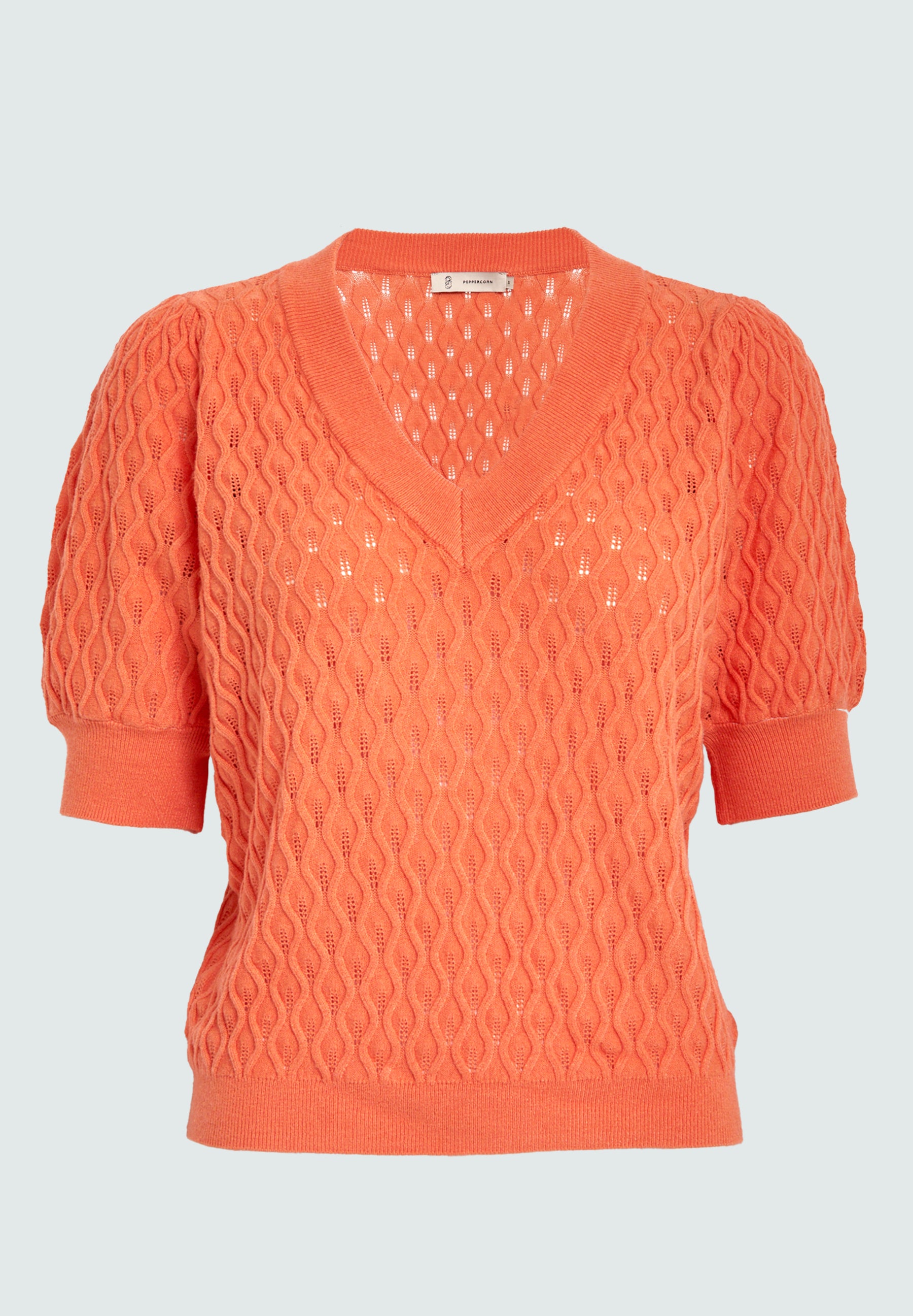 Peppercorn PCRosalia Knit T-Shirt T-Shirt 4173 Warm Coral