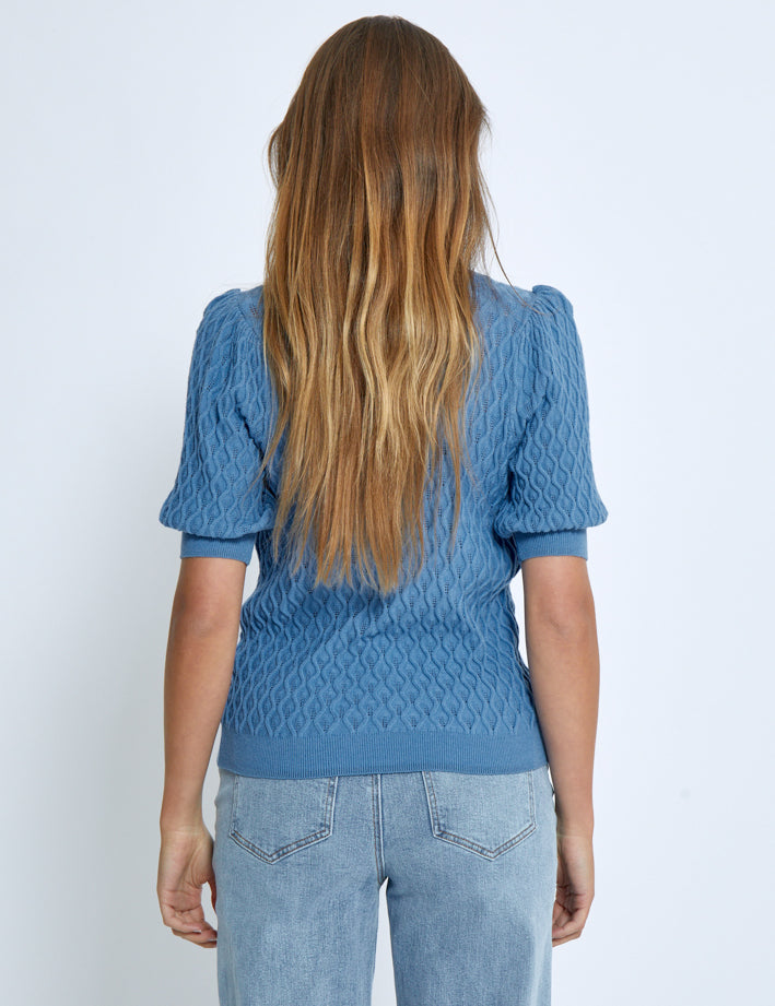 Peppercorn PCRosalia Knit T-Shirt T-Shirt 520 Allure Blue