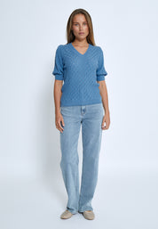 Peppercorn PCRosalia Knit T-Shirt T-Shirt 520 Allure Blue