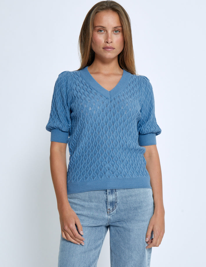 Peppercorn PCRosalia Knit T-Shirt T-Shirt 520 Allure Blue