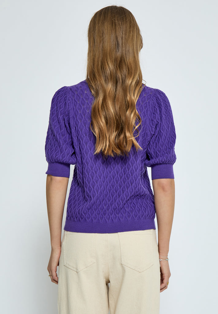 Peppercorn PCRosalia Knit T-Shirt T-Shirt 7016 Purple Corallites