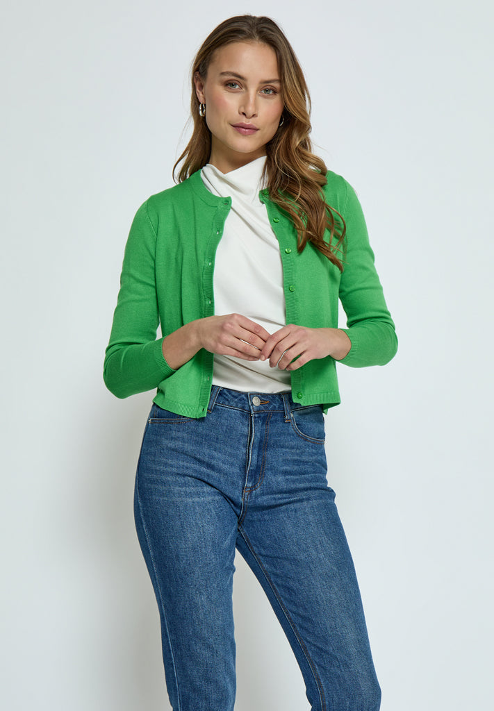 Peppercorn PCTana Knit Cardigan Cardigans 3205 Bright Green