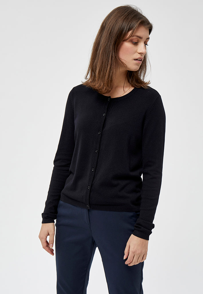 Peppercorn PCTana Knit Cardigan Cardigans 9000 Black