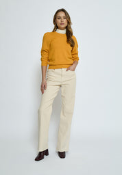 Peppercorn PCTana Knit Pullover Pullover 6036 Orange Sunset