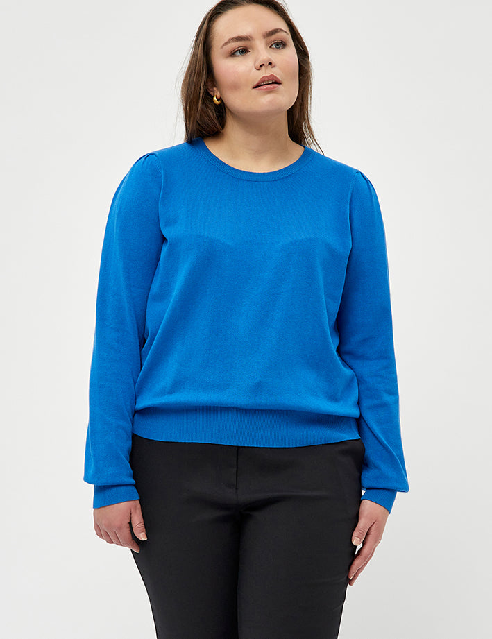 Peppercorn PCTana Knit Pullover Curve Pullover 1537 DAPHNE BLUE