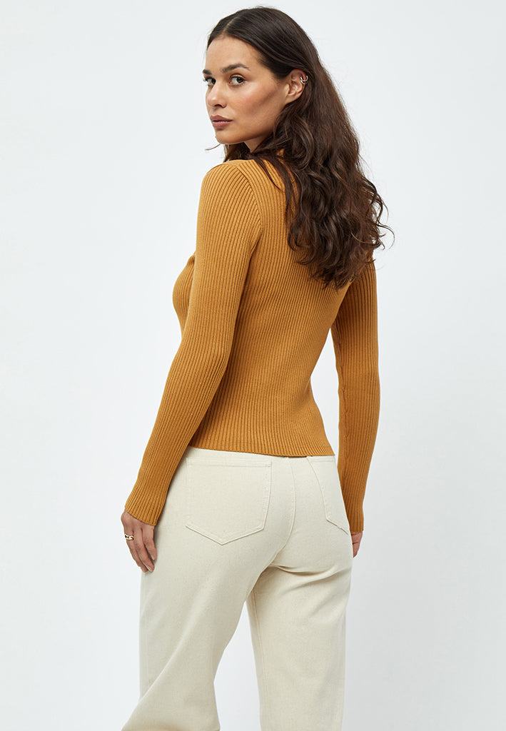 Peppercorn PCTana Rib Pullover Pullover 5019 Bone Brown
