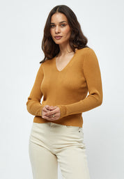 Peppercorn PCTana Rib Pullover Pullover 5019 Bone Brown