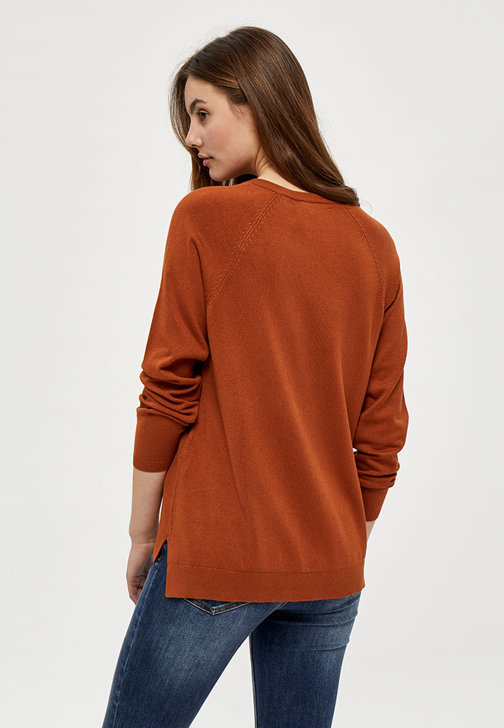 Peppercorn PCTana V Knit Pullover Pullover 5351 Glazed Ginger