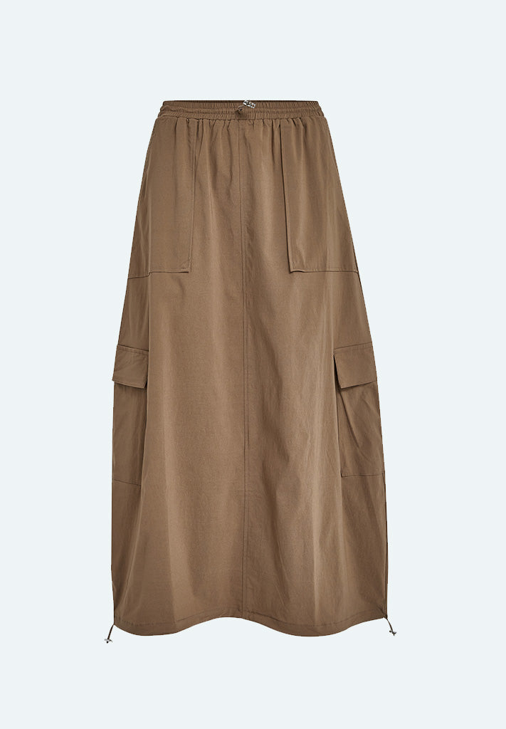 Peppercorn PCTyra HW Cargo Skirt Skirt 0178 Winter Twig Sand