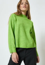 Peppercorn Paula GRS High Neck Knit Pullover Pullover 3186 Foliage Green
