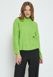 Peppercorn Paula GRS High Neck Knit Pullover Pullover 3186 Foliage Green