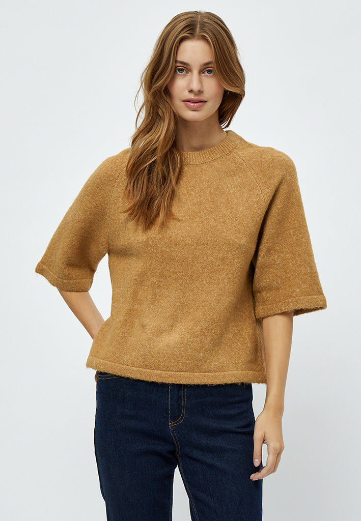 Peppercorn Penelope 3/4 Sleeve Pullover Pullover 5600 Tobacco Brown