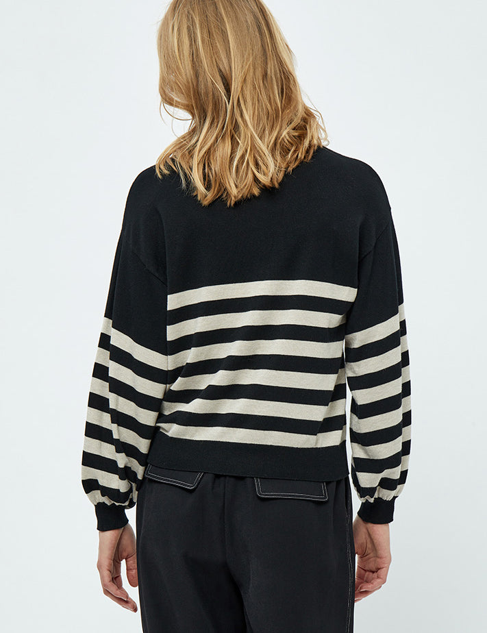 Minus MSPerla Knit Pullover Pullover 9000S Black Stripe