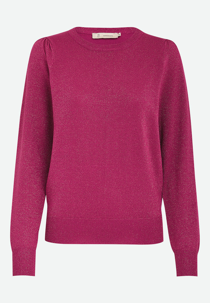 Peppercorn PCRemi Puff Pullover Pullover 7026MET Fuhsia Red Metallic