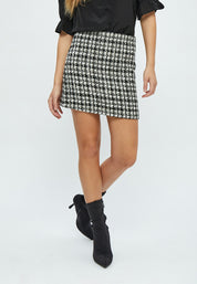 Minus Renete Short Skirt Skirt 9303C Black Checked