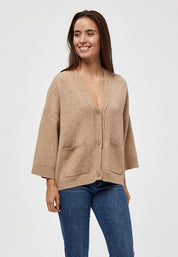 Peppercorn Rosalia Knit Cardigan Cardigans 0273M Warm Sand Melange