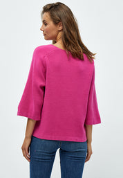 Peppercorn PCRosalia Knit Pullover Pullover 4122 Magenta Pink