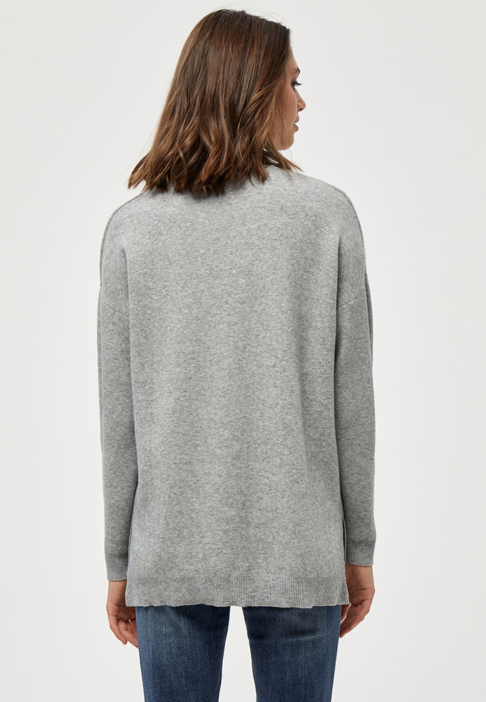 Peppercorn PCRosalia Knit Pullover Pullover 8242 LIGHT GREY MEL.