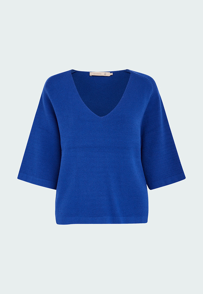 Peppercorn Rosalia Knit Pullover Curve Pullover 8557 Cobalt Blue