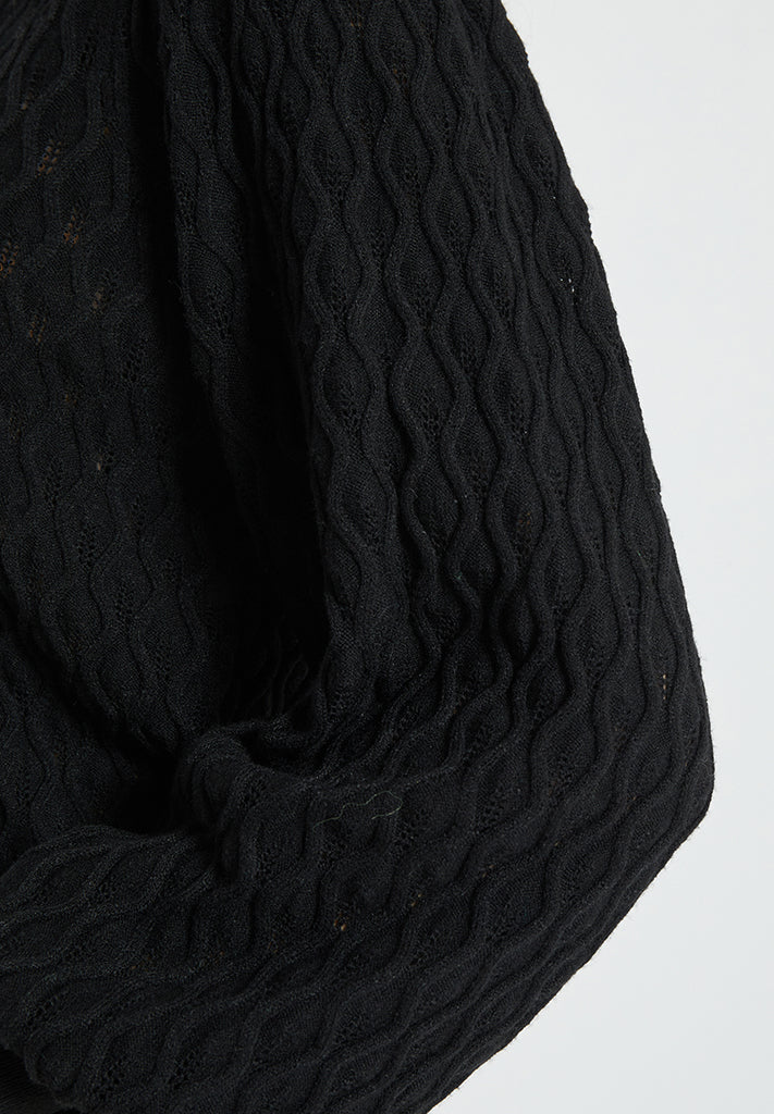 Peppercorn Rosalia Puff Sleeve Knit Pullover Pullover 9000 Black