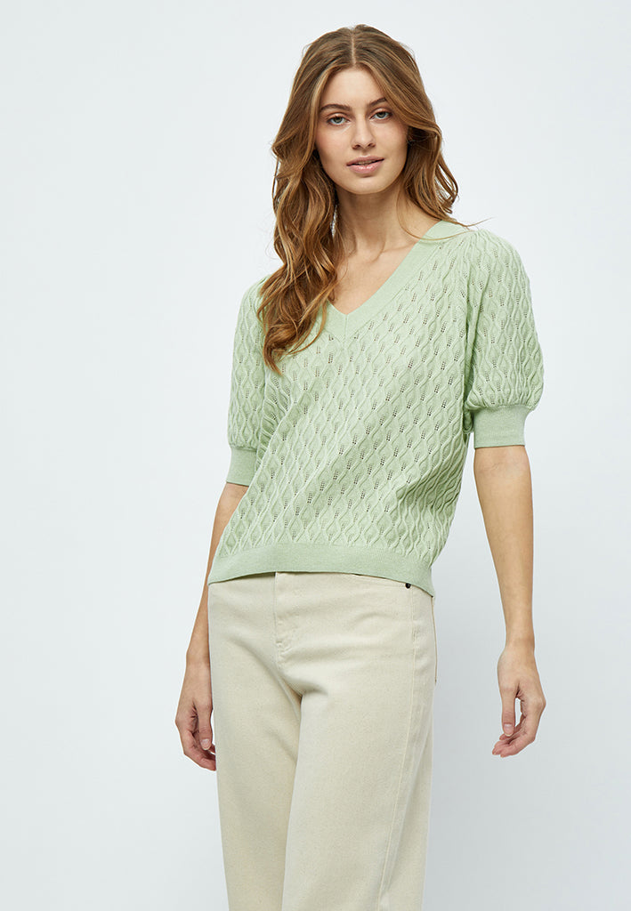 Peppercorn PCRosalia Knit T-Shirt T-Shirt 3254 Green Mint