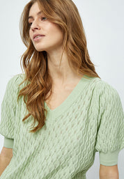 Peppercorn PCRosalia Knit T-Shirt T-Shirt 3254 Green Mint