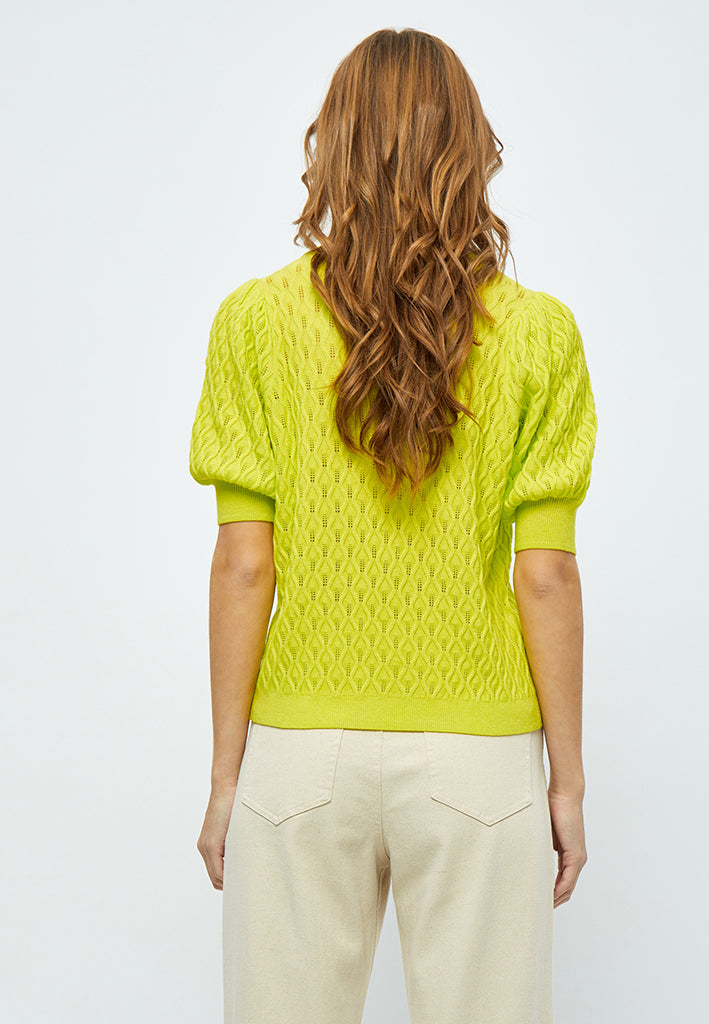 Peppercorn PCRosalia Knit T-Shirt T-Shirt 6062 Green Lemonade