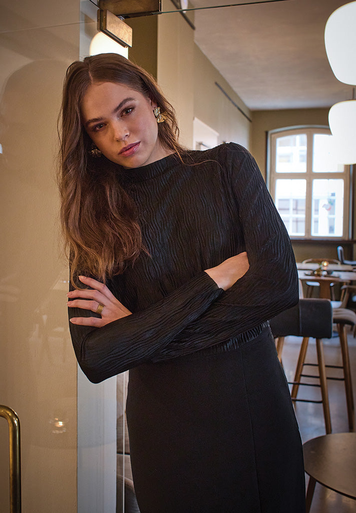 Peppercorn Rosemary Long Sleeve Blouse Blouse 9000 Black