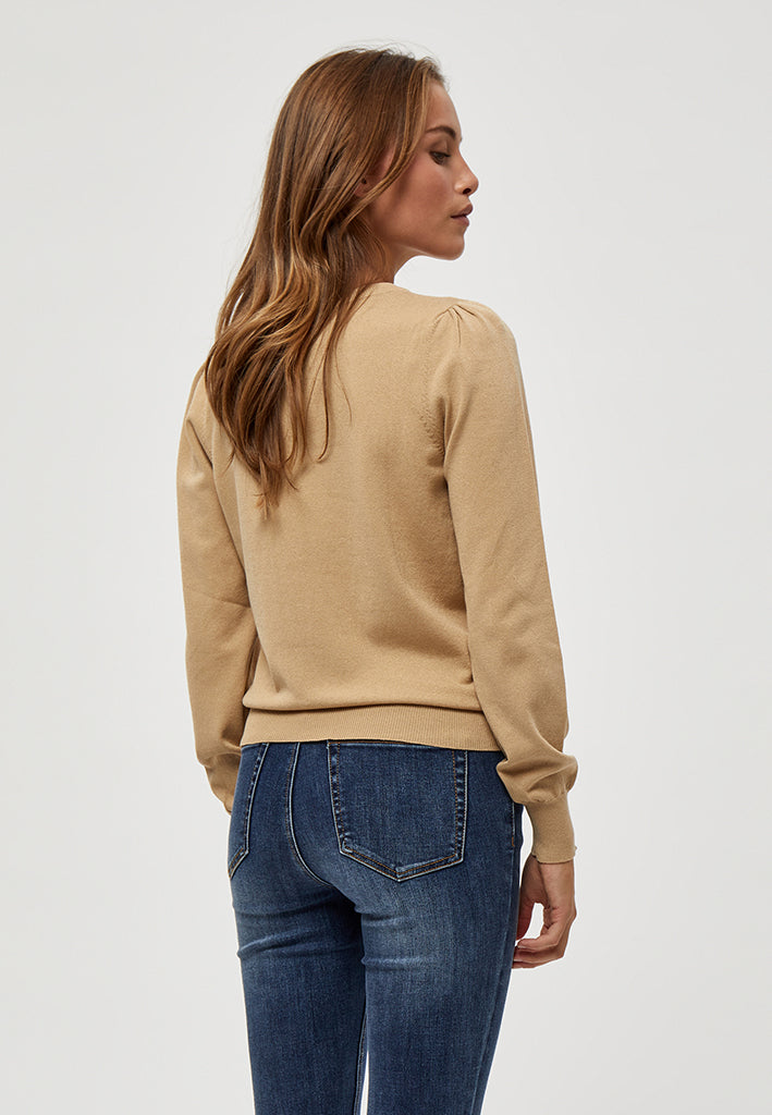 Peppercorn PCTana Knit Pullover Pullover 0273M Warm Sand Melange