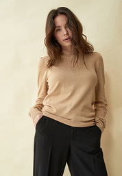 Peppercorn PCTana Knit Pullover Pullover 0273M Warm Sand Melange