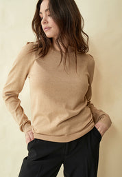 Peppercorn PCTana Knit Pullover Pullover 0273M Warm Sand Melange