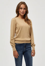 Peppercorn PCTana Knit Pullover Pullover 0273M Warm Sand Melange