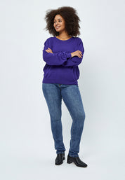 Peppercorn PCTana Knit Pullover Curve Pullover 2011 Navy Purple
