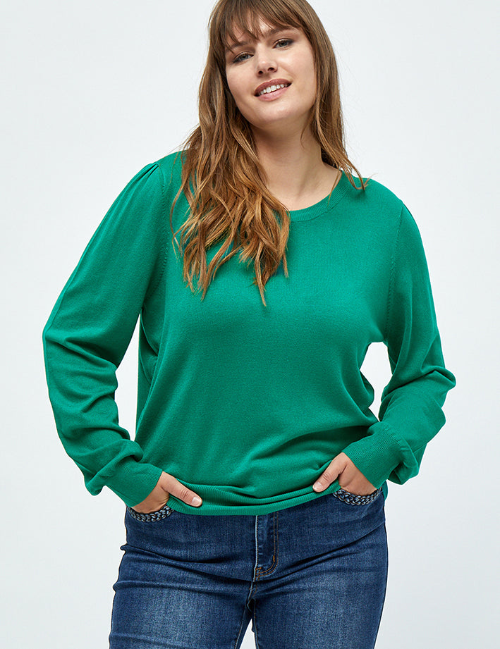 Peppercorn PCTana Knit Pullover Curve Pullover 3013 Cadmium Green