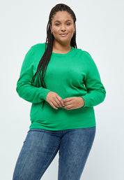 Peppercorn PCTana Knit Pullover Curve Pullover 3205 Bright Green