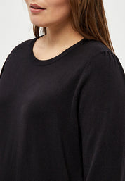 Peppercorn PCTana Knit Pullover Curve Pullover 9000 Black