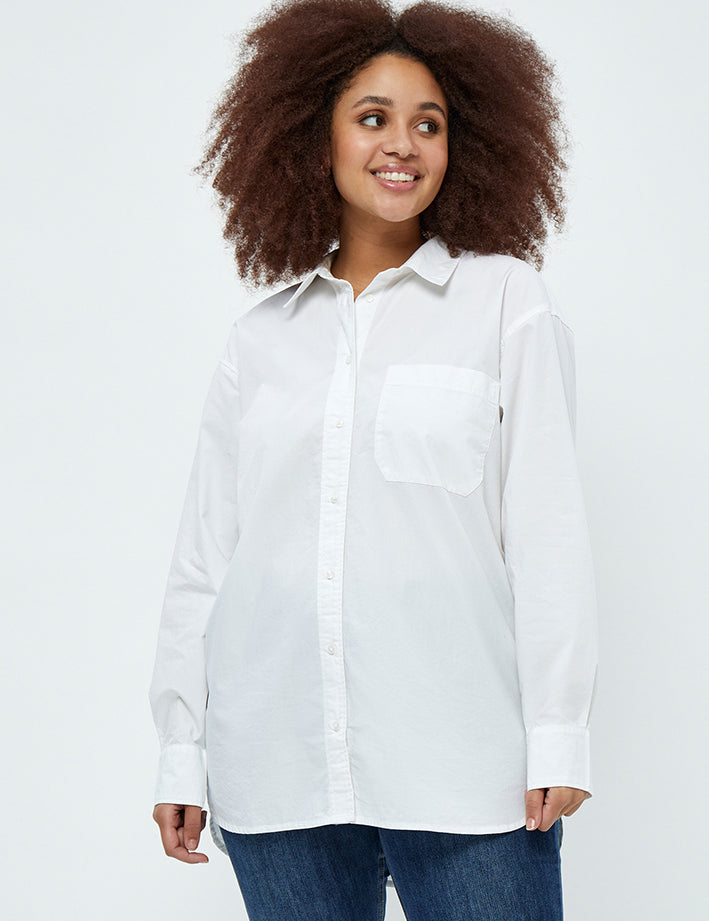 Peppercorn Thelma Shirt Curve Shirt 0001 White